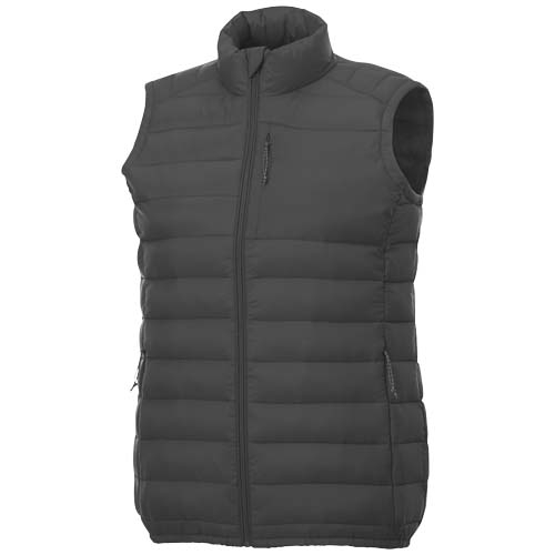 Bodywarmer personnalisé femme coupe cintrée et recyclé Pallas Gris storm